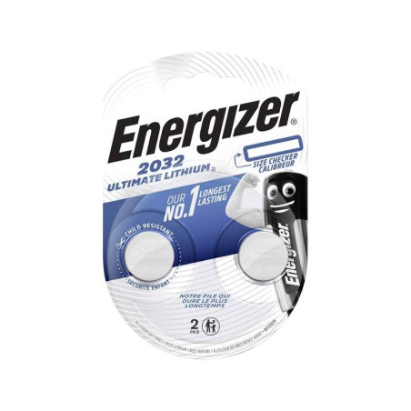 Pile electronique CR2032 ULTIMATE Energizer blister de 2